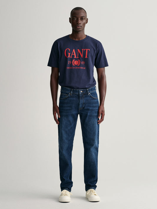 Gant Men Regular Fit Light Fade Cotton Jeans