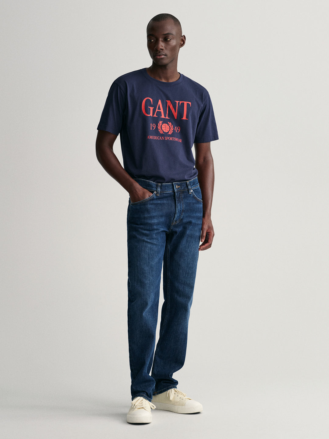 Gant Men Regular Fit Light Fade Cotton Jeans