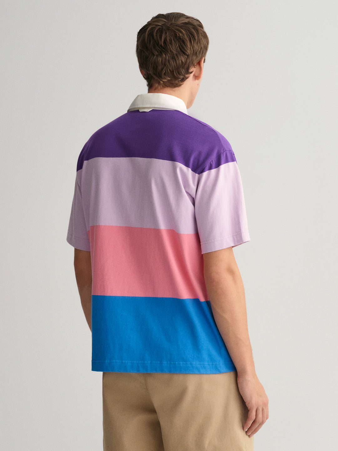 Gant Multi Retro Block Striped Regular Fit Polo T-Shirt