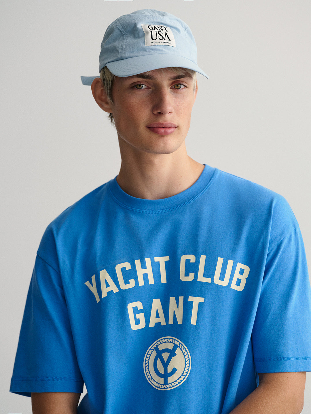 Gant Blue Yacht Logo Regular Fit T-Shirt