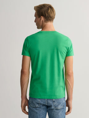 Gant Men Round Neck Typography Printed Cotton T-shirt