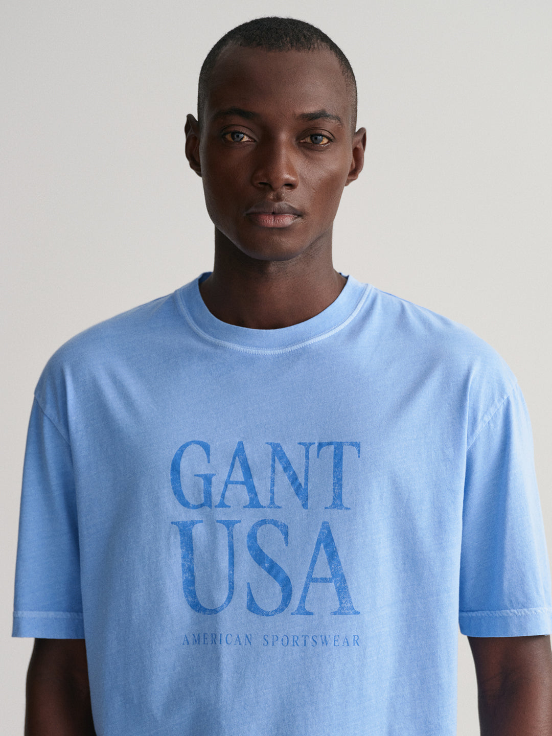 Gant Typography Printed Short Sleeves Cotton T-shirt