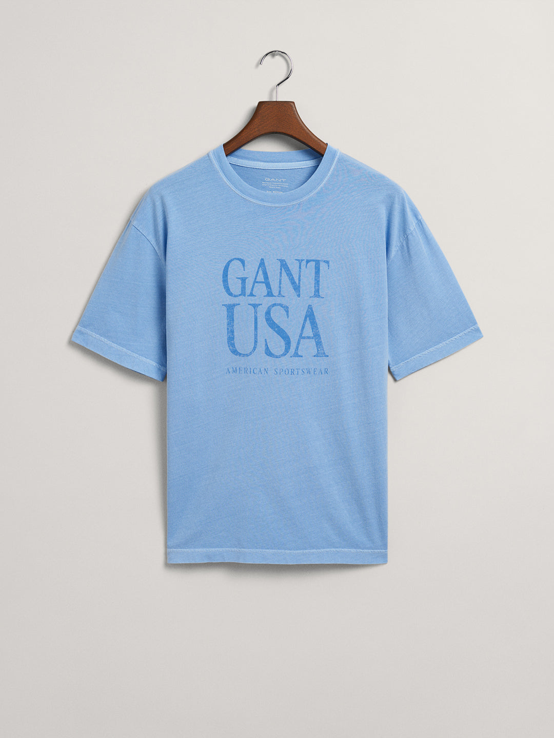 Gant Typography Printed Short Sleeves Cotton T-shirt