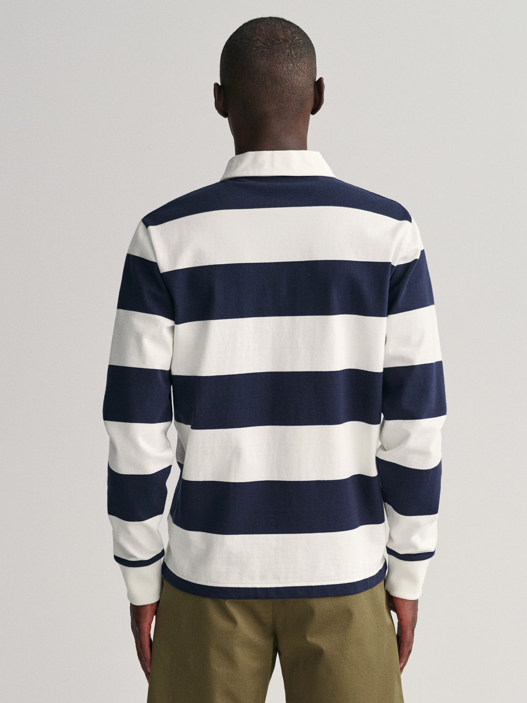 Gant White Striped Regular Fit Polo T-Shirt