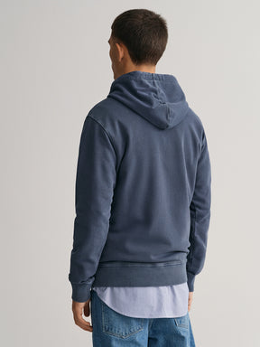 Gant Typography Printed Hooded Cotton Sweatshirt