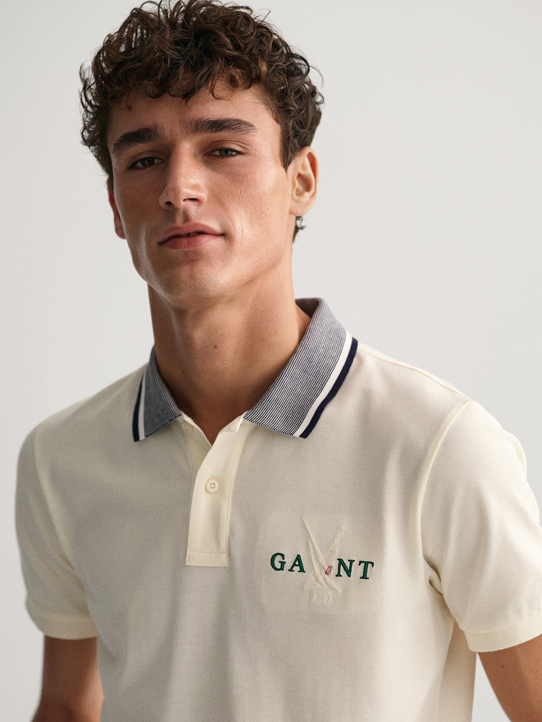 Gant Cream Sail Regular Fit Pique Polo T-Shirt