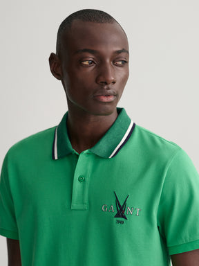 Gant Men Cotton Polo Collar T-shirt