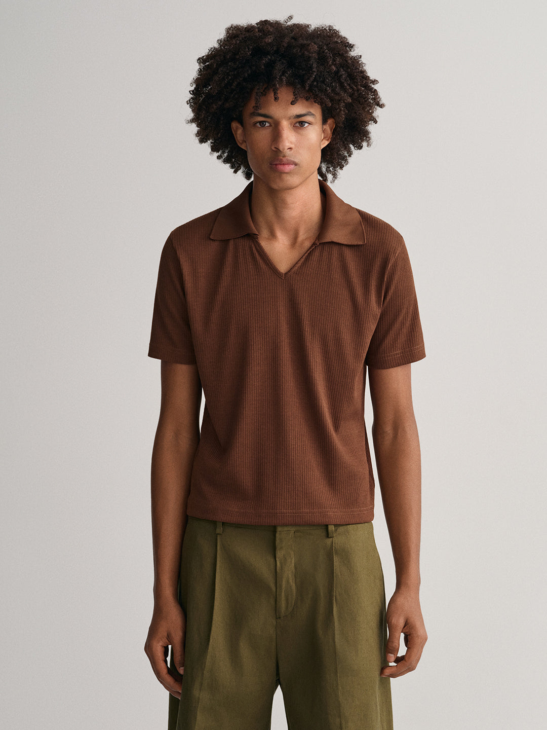 Gant V-Neck Short Sleeves Slim Fit T-shirt