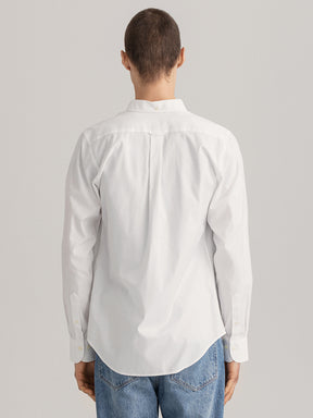 Gant Men White Classic Slim Fit Casual Shirt