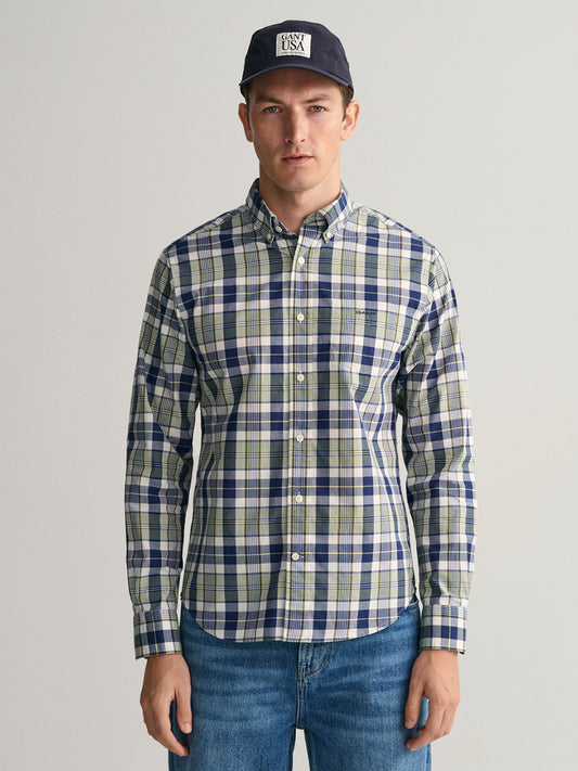 Gant Multi Untucked Colorful Checked Regular Fit Shirt
