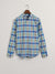 Gant Blue Untucked Colorful Checked Regular Fit Shirt