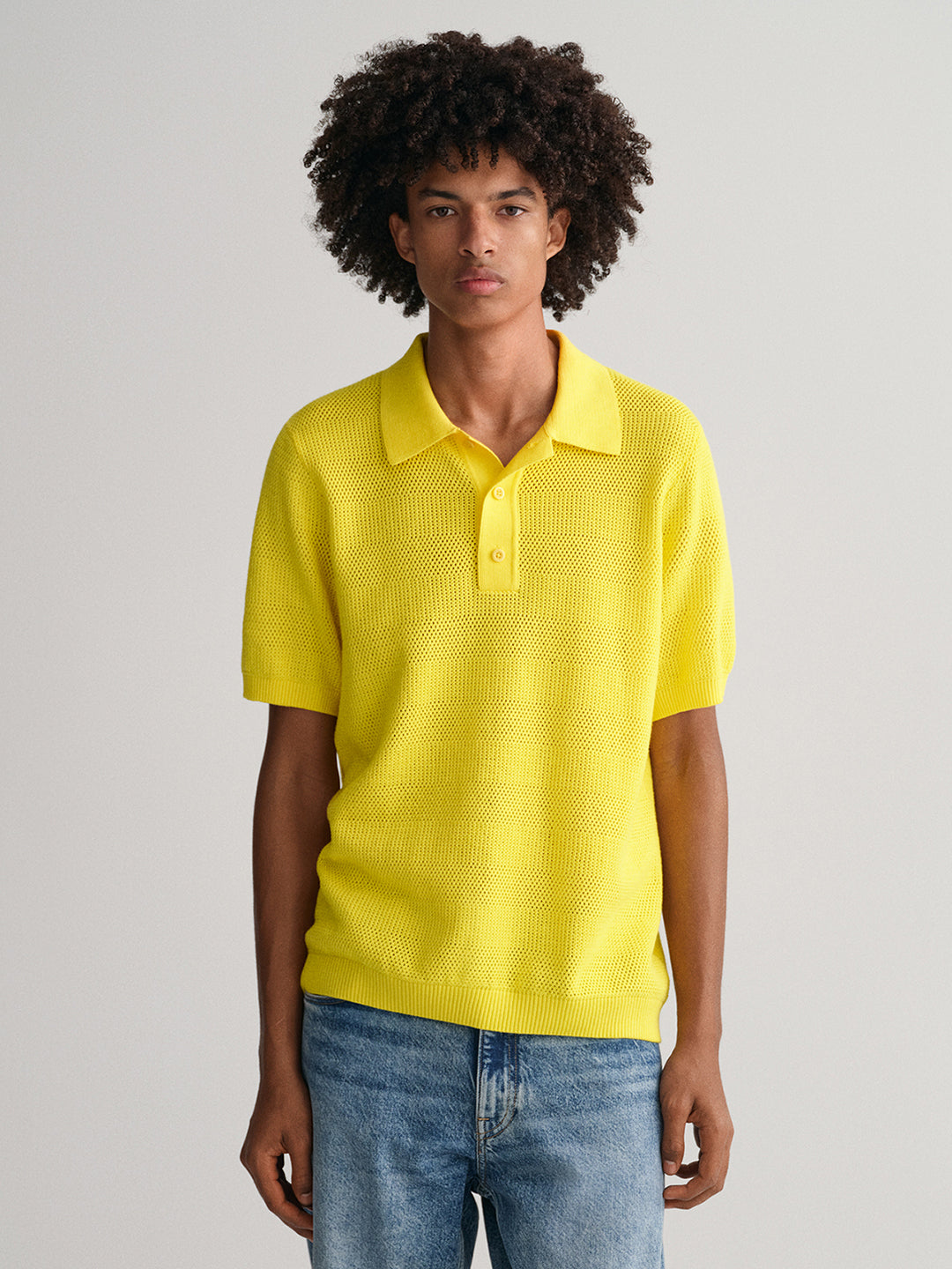 Gant olo Collar Short Sleeves Relaxed Fit Cotton T-shirt