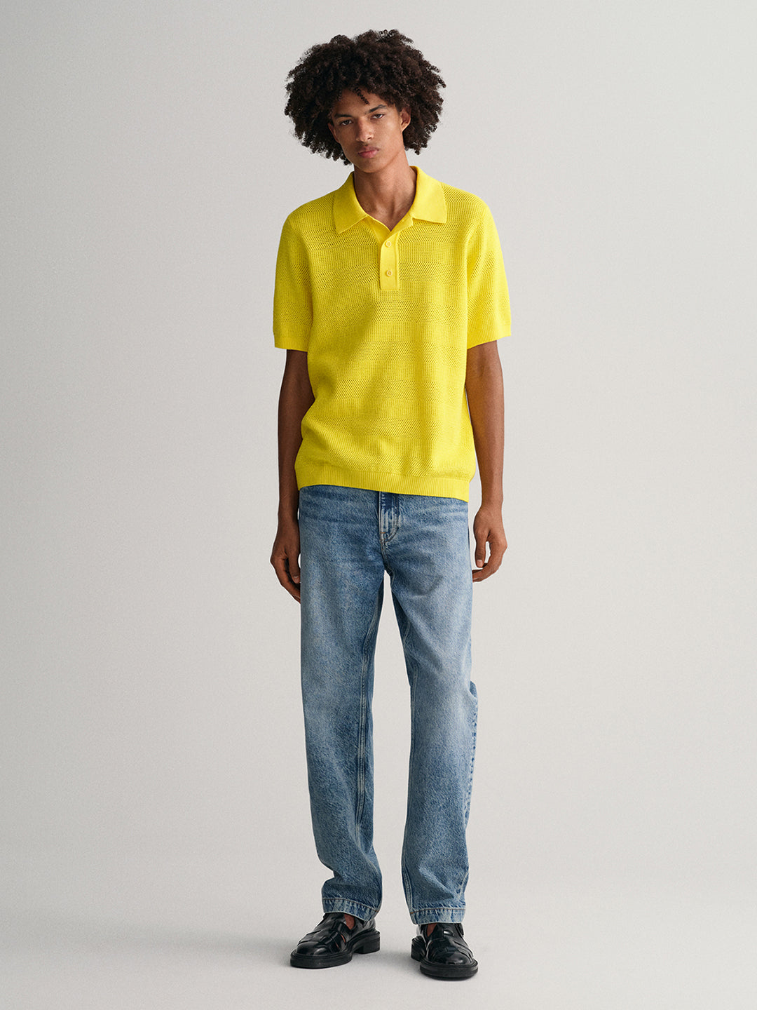 Gant Yellow Relaxed Fit Polo T-Shirt