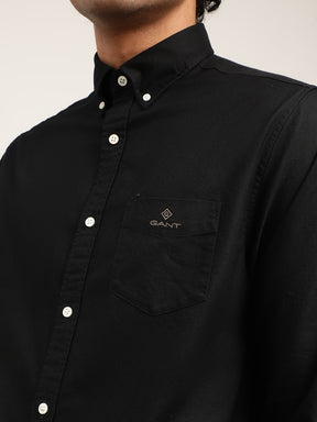 Gant Men Black Classic Pure Cotton Casual Shirt