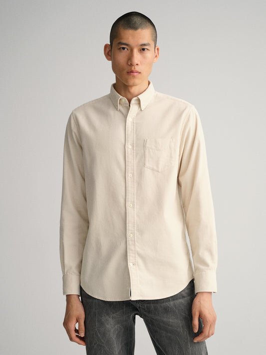 Gant Cream Regular Fit Shirt