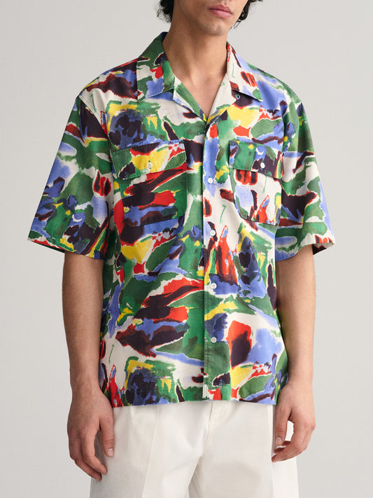 Gant Multicolor Fashion Printed Relaxed Fit Shirt