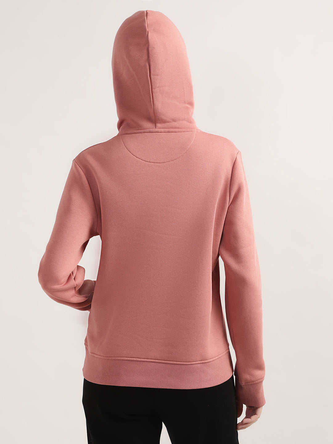 Gant Women Pink Printed Hooded Sweatshirt