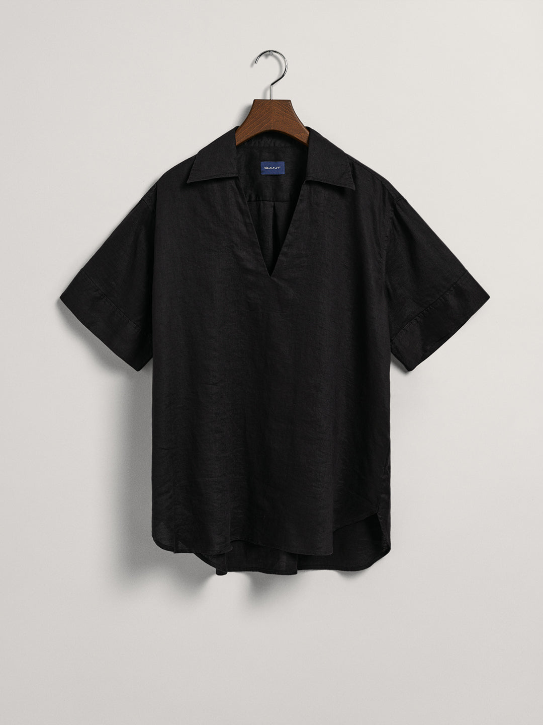 Gant Black Preppy Relaxed Fit Top