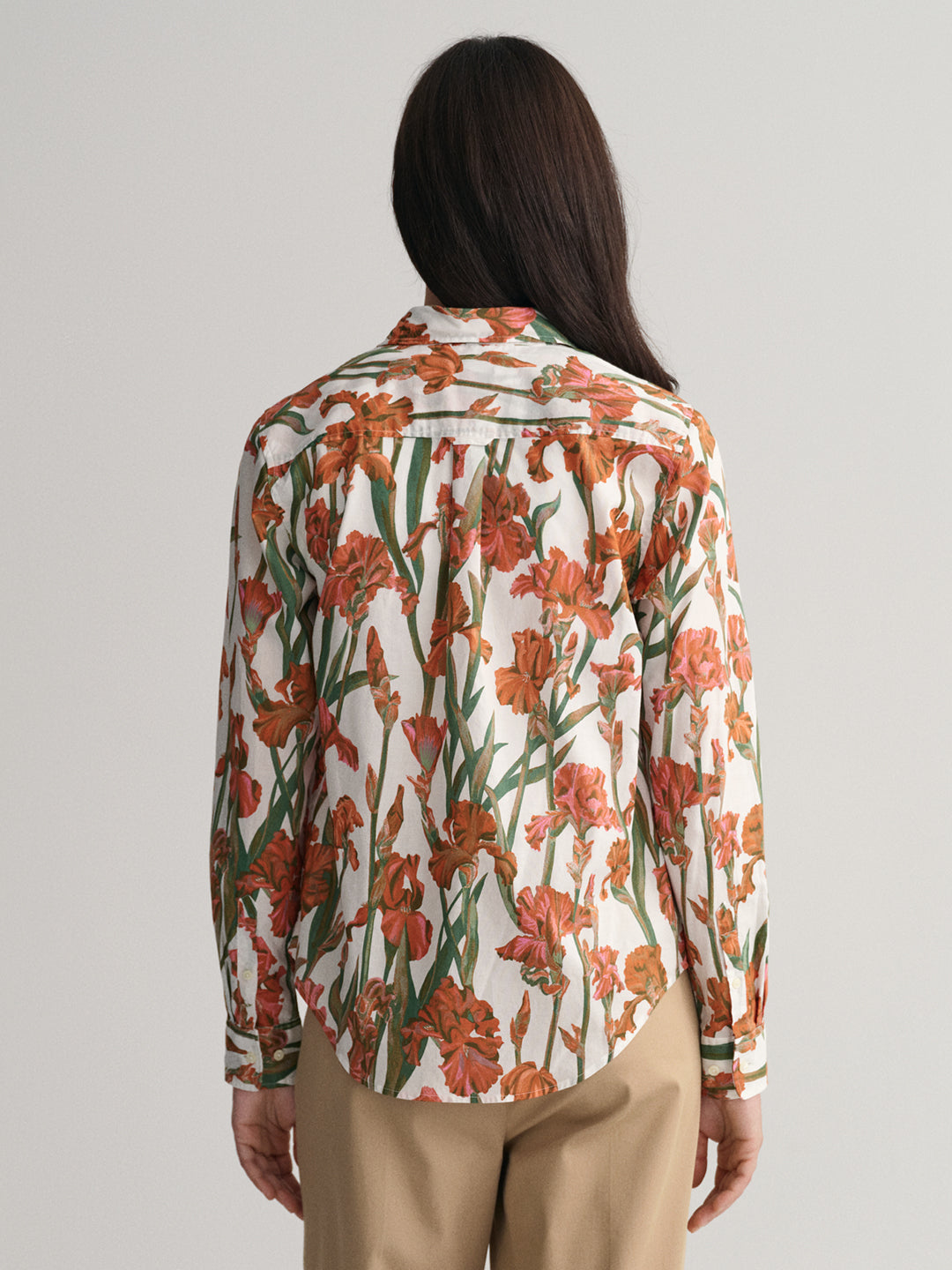 Gant Eggshell Preppy Floral Print Regular Fit Shirt