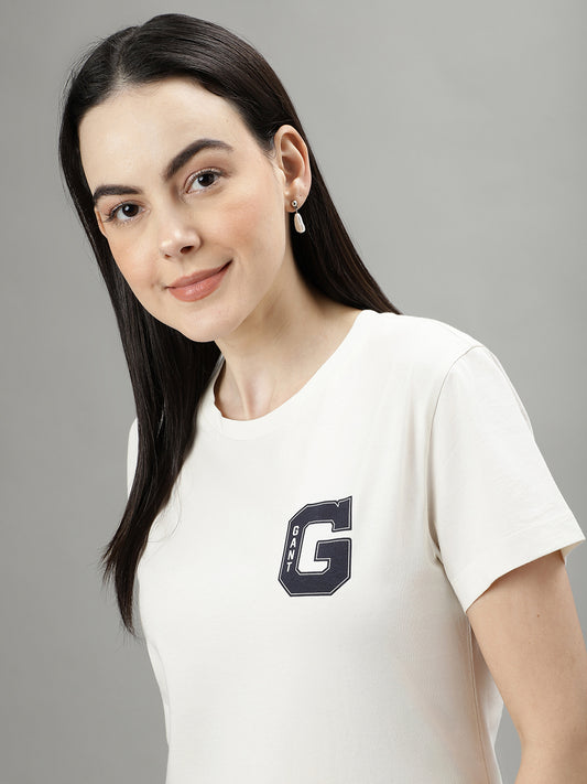 Gant Cream Fashion Regular Fit T-Shirt