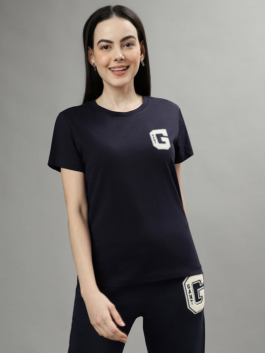 Gant Dark Blue Fashion Regular Fit T-Shirt