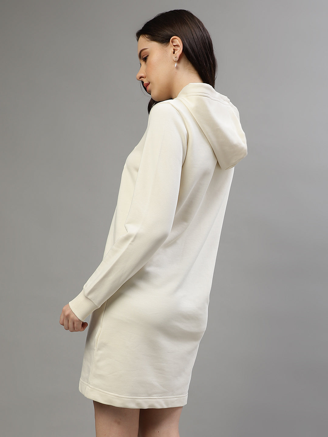 Gant Women Embroidered Hooded Full Sleeves Winter Dress