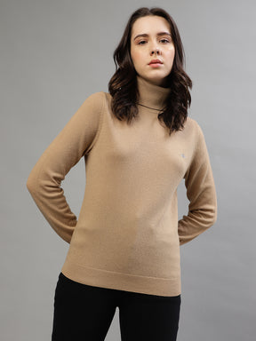 Gant Women Solid Turtle Neck Long Sleeves Sweater