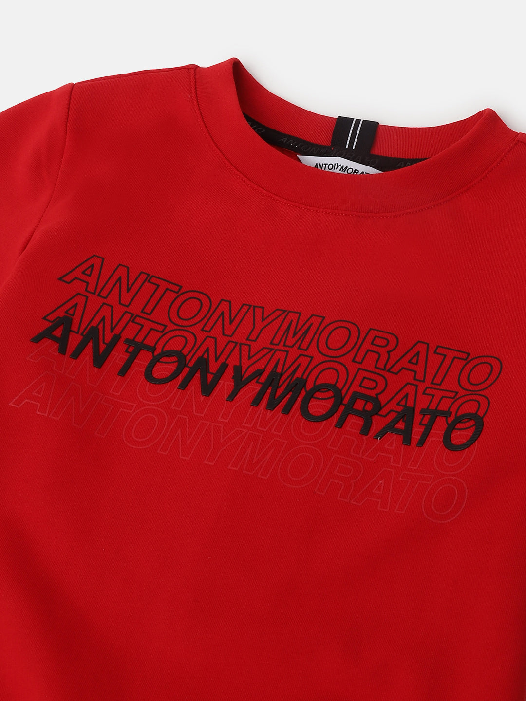 Antony Morato Boys Solid Full Sleeves Round Neck Sweatshirt