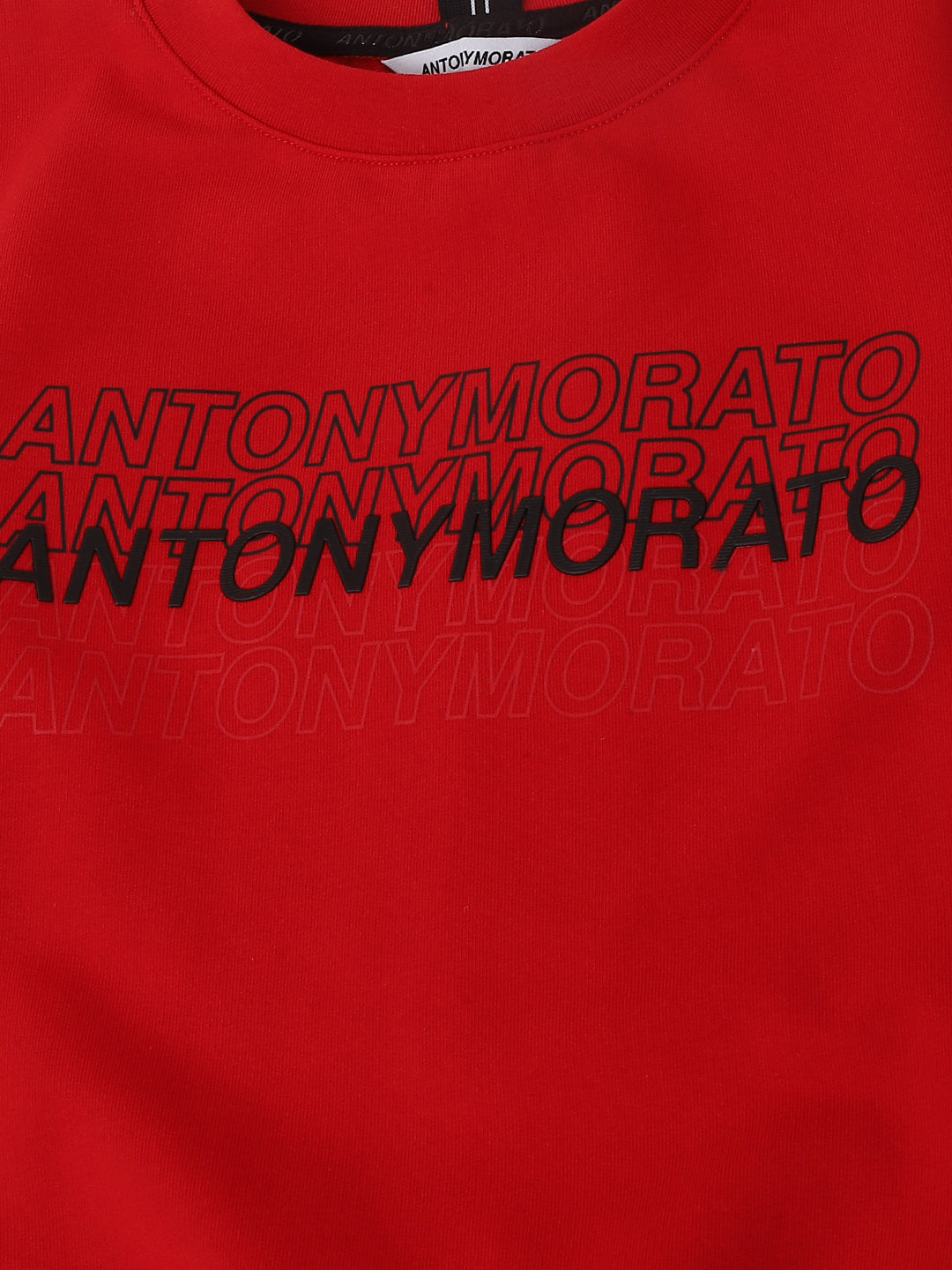 Antony Morato Boys Solid Full Sleeves Round Neck Sweatshirt