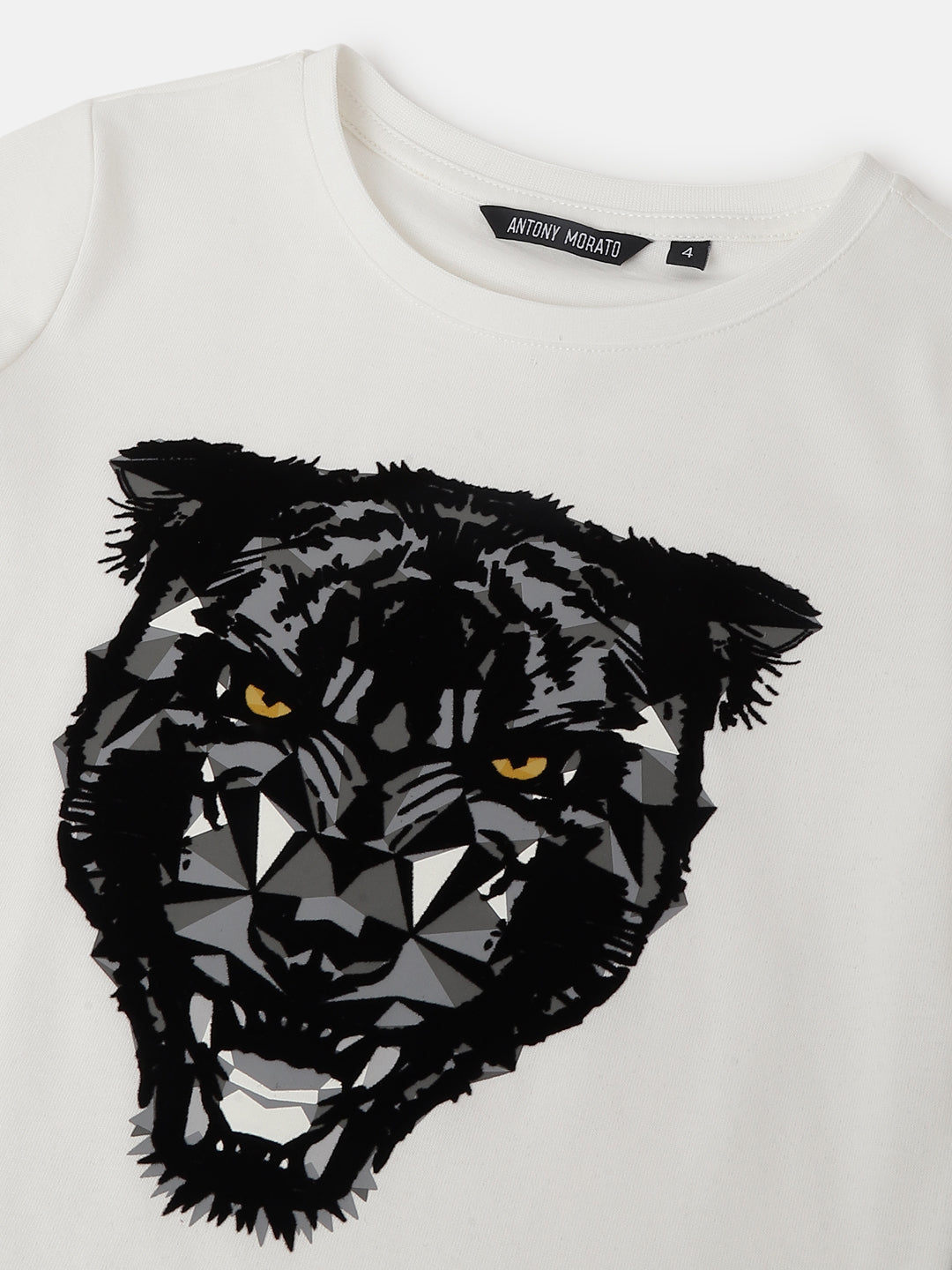 Antony Morato Kids White Fashion Printed Regular Fit T-Shirt