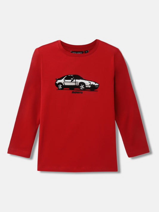 Antony Morato Kids Red Fashion Printed Regular Fit T-Shirt