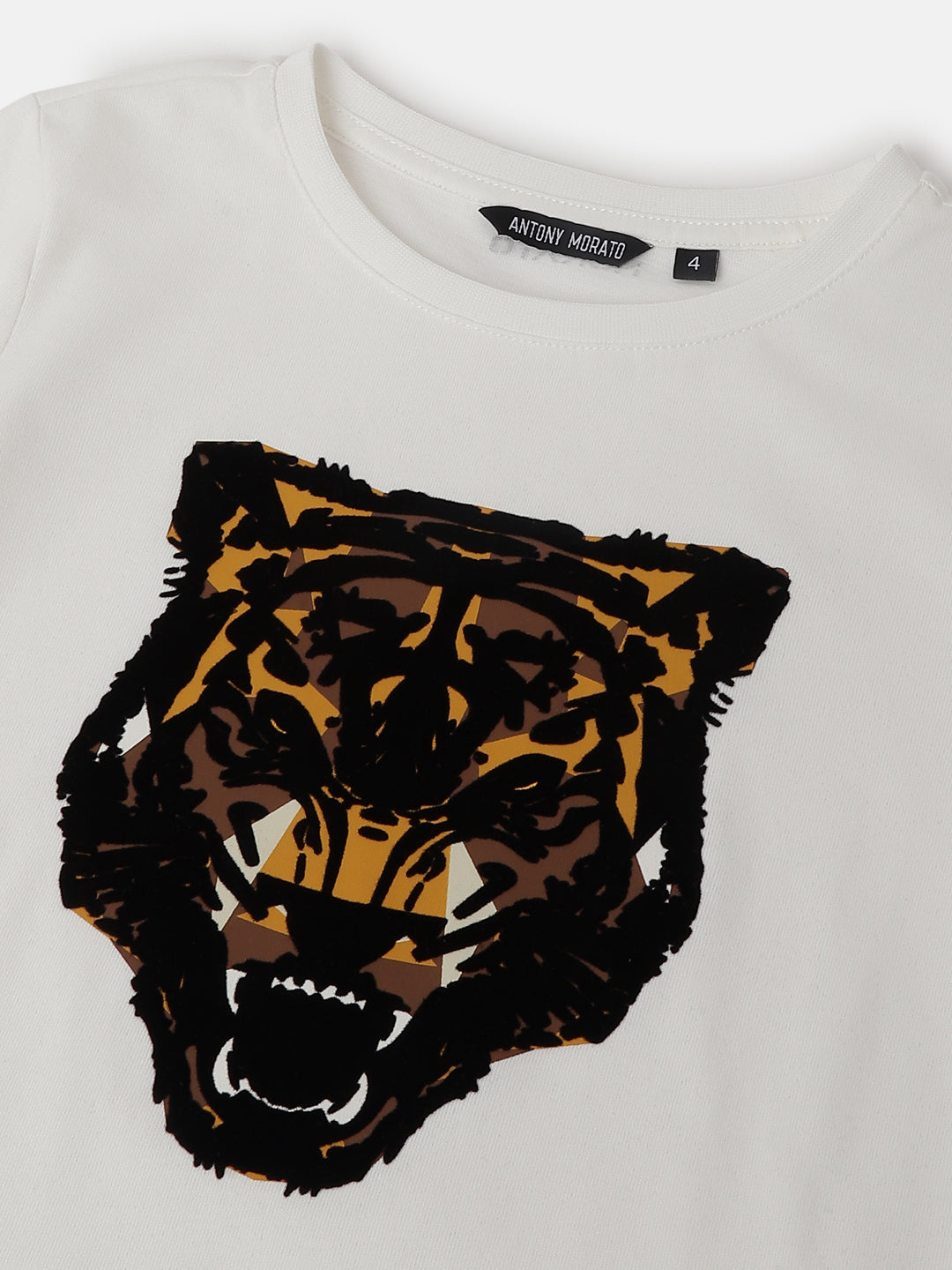 Antony Morato Kids White Fashion Printed Regular Fit T-Shirt