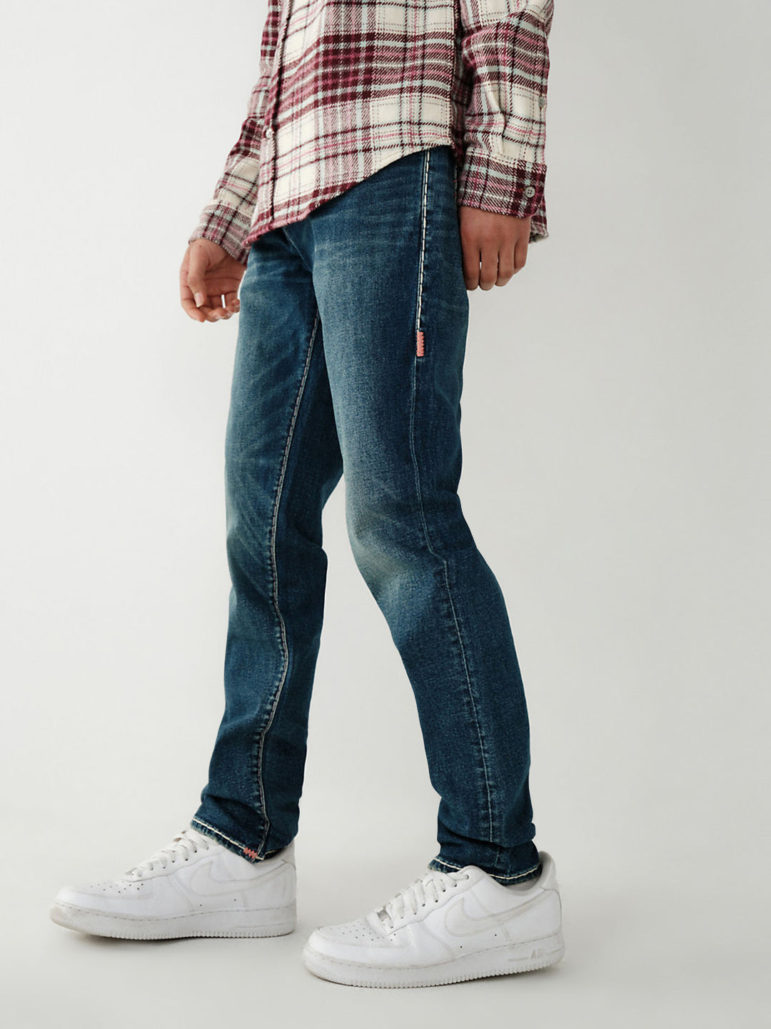 True Religion Super T Skinny Blue Mid Rise Jeans