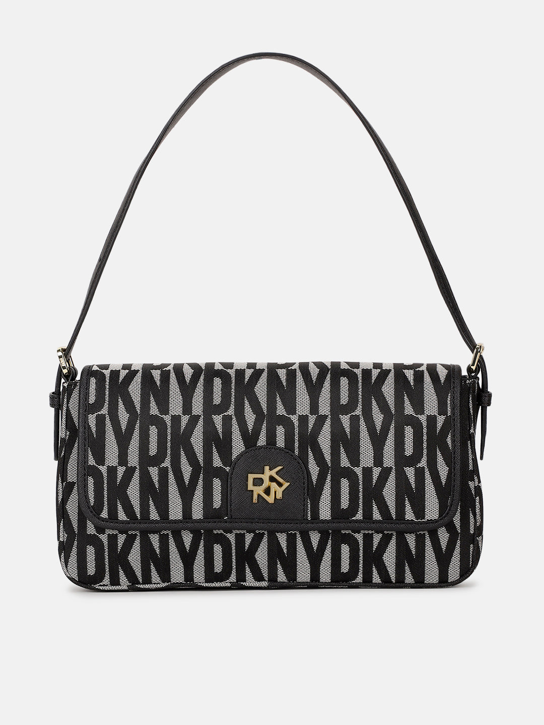 Dkny Women Black Printed Shoulder Bag