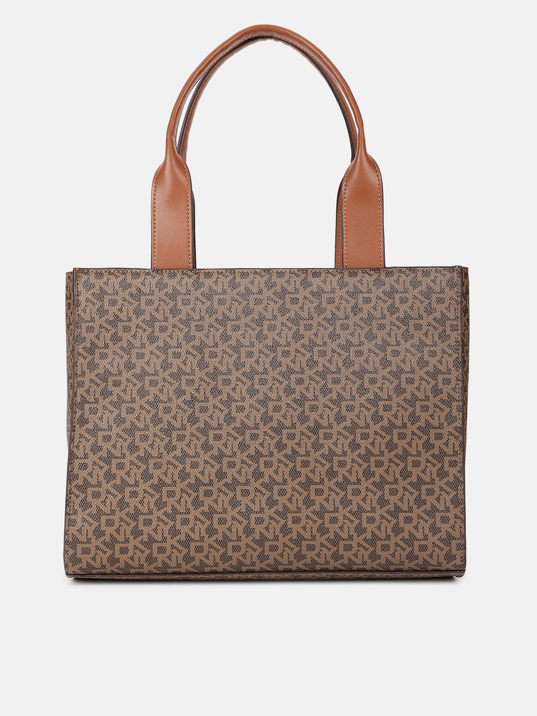 Dkny Women Brown Printed Handheld Bag