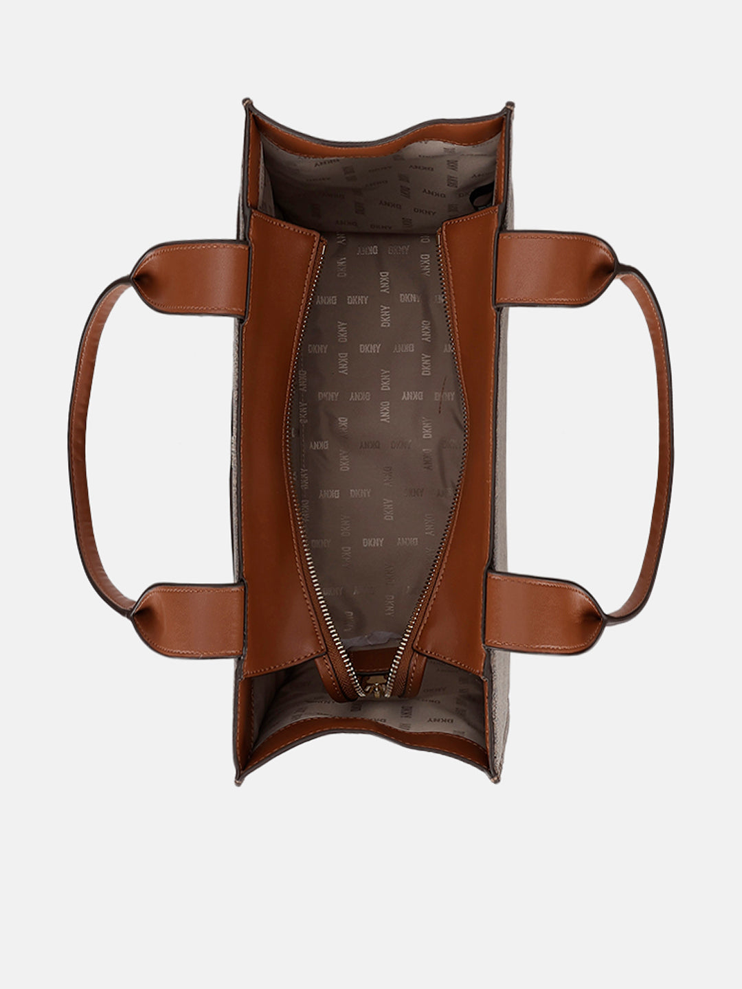 Dkny Women Brown Printed Handheld Bag