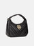 Dkny Women Black Solid Quilted Hobo Bag