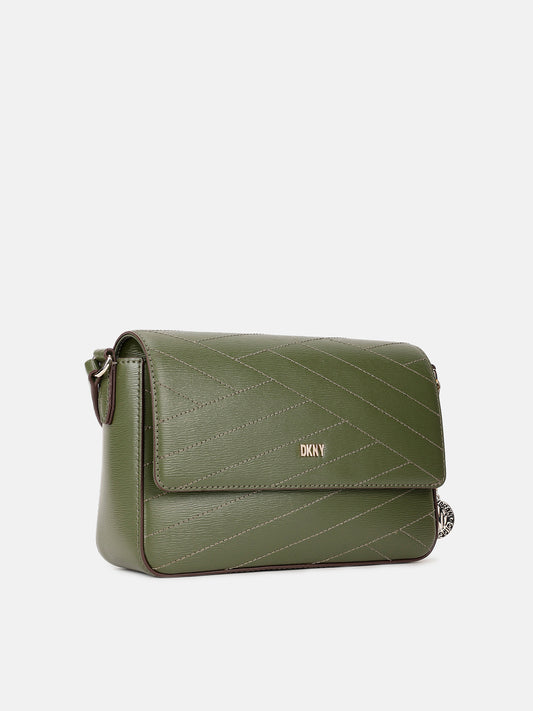 Dkny Women Green Solid Sling Bag